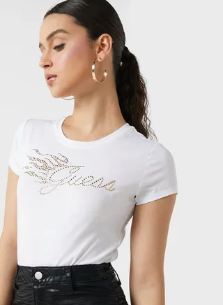 Crew Neck Graphic T-Shirt