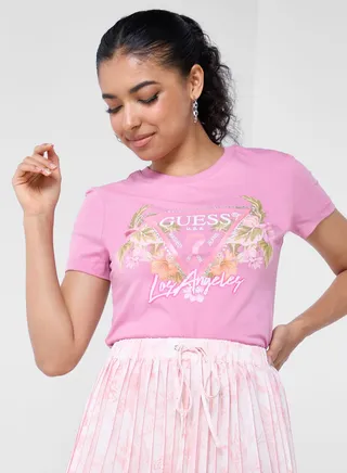 Crew Neck Printed T-Shirt