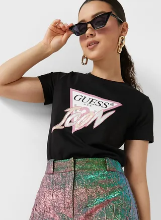 Crew Neck Graphic T-Shirt