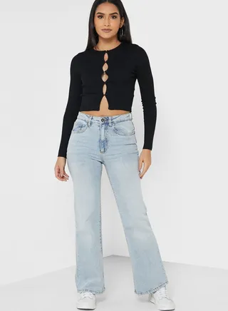 High Waist Straight Jeans