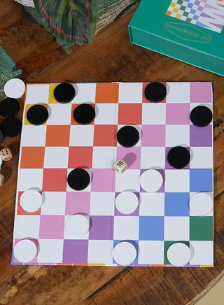 Checkers Backgammon Tabletop Game