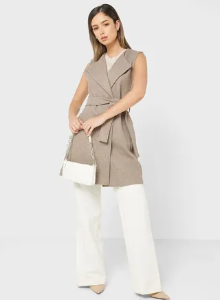Belted Vest Coat
