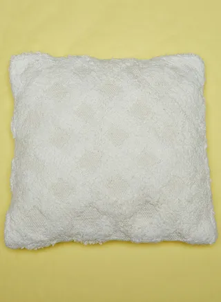Turfted Cushion With Insert 16X16"