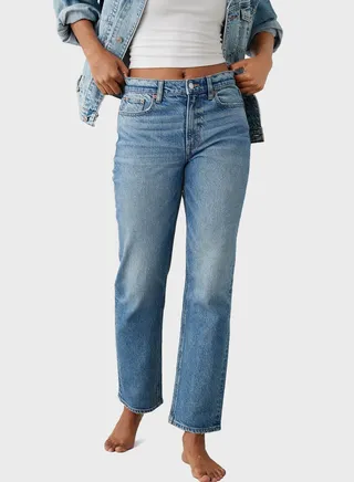 High Waist Ankle Jeans