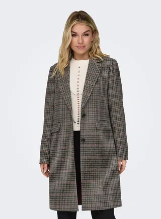 Checked Longline Coat