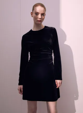 Knitted Velour Dress