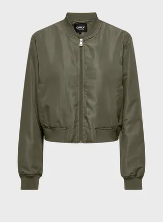 Zip Through Bomber Jacket