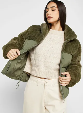 High Neck Puffer Jacket