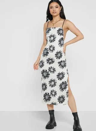Printed Midi Dress