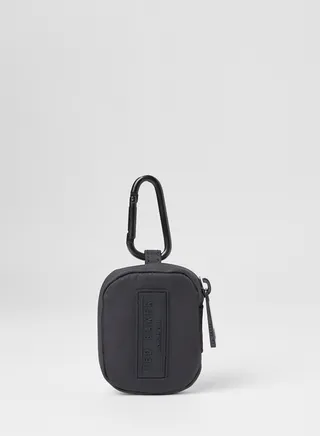 Logo Earphones Case Black