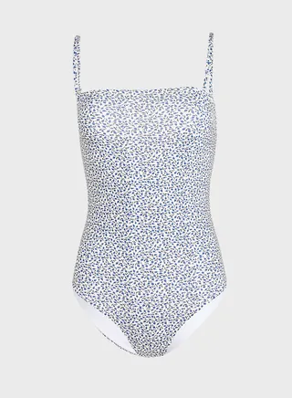 Printed High Leg Swimsuit