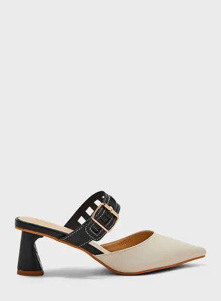 Buckle Heeled Pumps