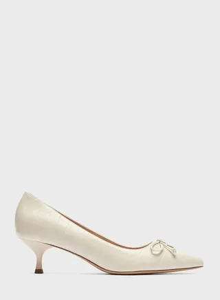 Pointed Toe Low Heel Pumps