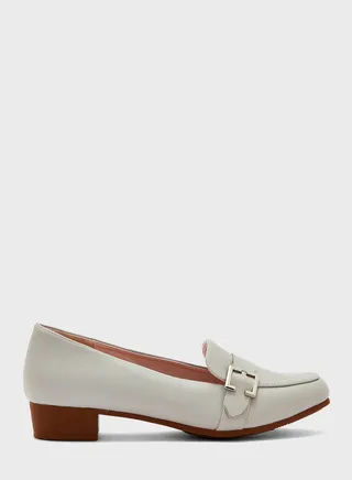 Block Heel Mocassins