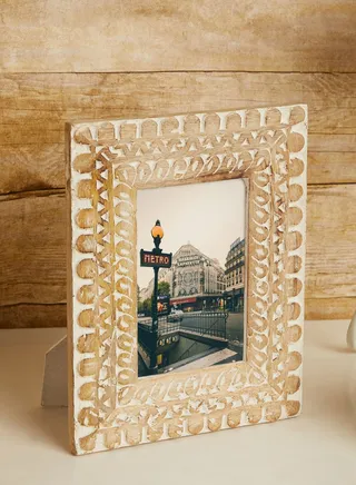 Wooden Carved Printed Photo Frame 4X6"