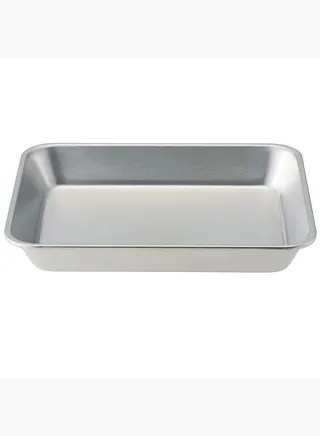 Stainless Steel Bat, W 21 x D 17 x H 3 cm, S, Silver