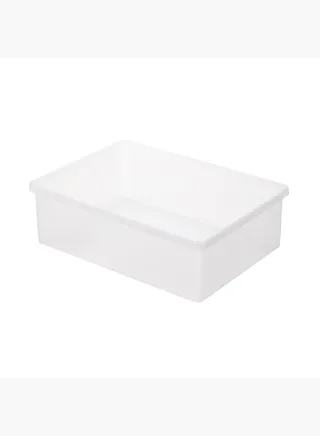 Polypropylene Wide Storage Box, W 50.5 x D 37 x H 16 cm, M