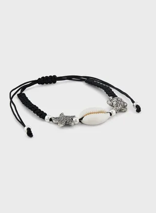 Starfish Shell Cord Bracelet