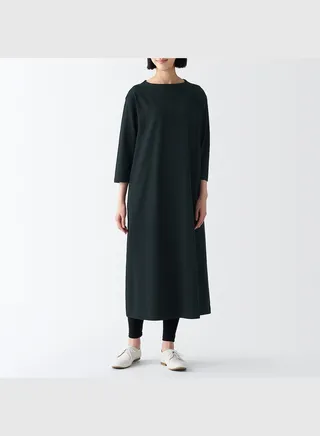 Heavy Weight Jersey 3/4 Sleeve Dress