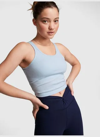 Cropped Rib Tank Top