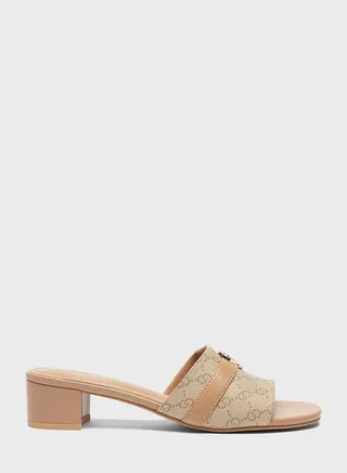 Mid Heel One Strap Sandal