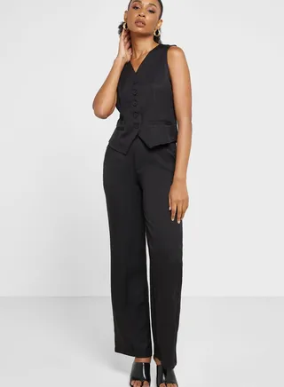 Sleeveless Vest & Pant Set