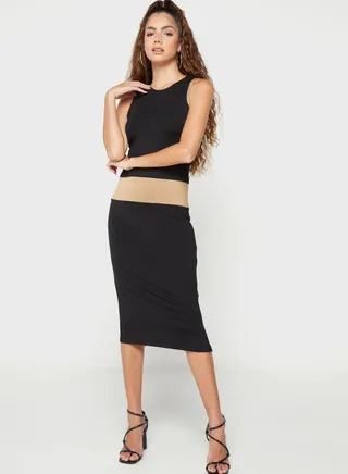 Colorblock Bodycon Dress