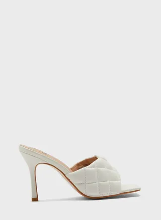 Quilted Square toe sandal