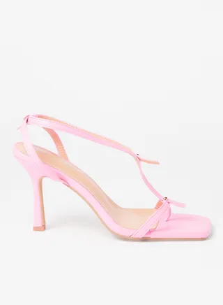Square Toe Sandals Pink