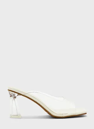 One Strap Mid Heel Sandals