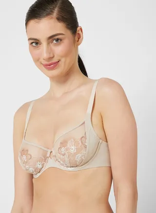 Embrace Embroidered Wired Full Cup Bra