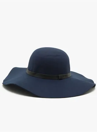 Faux Leather Detailed Hat