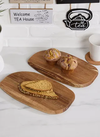 Kora Set Of 2 Serving And Chopping Board