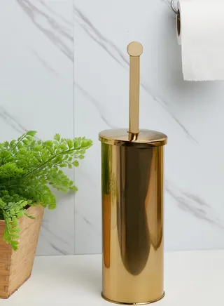 Allegra Gold Finish Toilet Brush