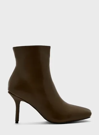 High Heel Pointed Ankle Boots