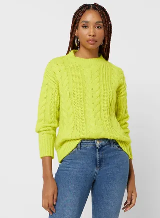 Knitted Crew Neck Sweater