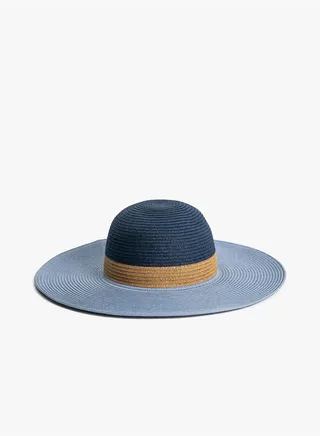 Multicolored Fedora Straw Hat
