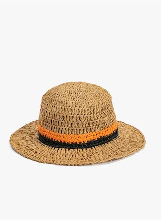 Straw Hat Multicolor Striped
