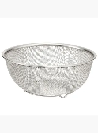 Stainless Mesh Colander, Dia. 19.5 cm x H 7.5 cm, M, Silver