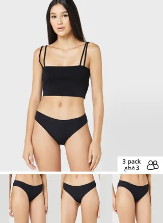 3 Pack Ribbed Brief