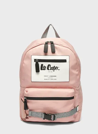 Top Handle Logo Backpack