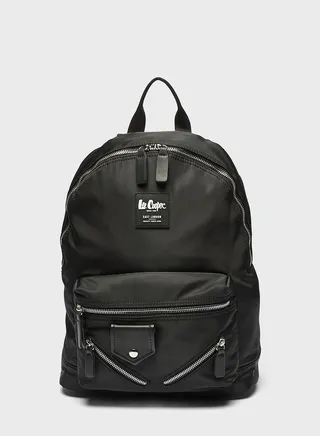 Top Handle Logo Backpack