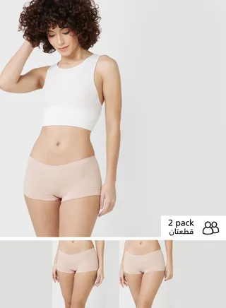2 Pack High Waist Brief