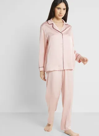 Button Down Shirt & Pyjama Set