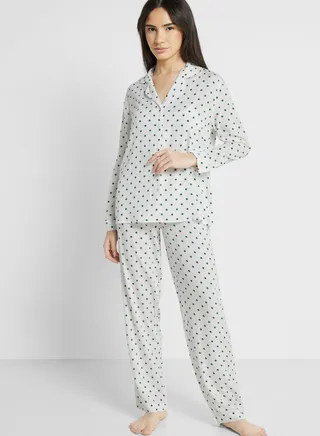 Printed Shirt & Pyjama Set