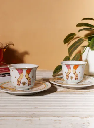 Hessa'S Set Of 2 Arabic Coffee Cups