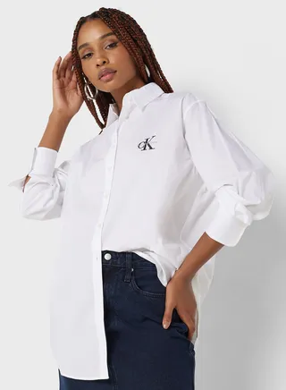 Button Down Logo Shirt
