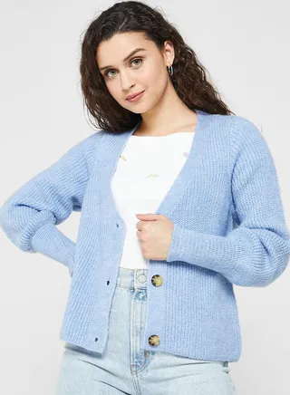 Button Detail Knitted Cardigan