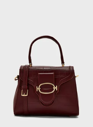 Croc Satchel Handbag