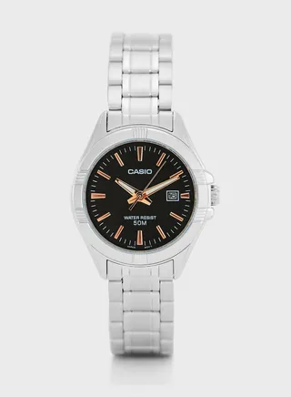 Steel Strap Analog Watch